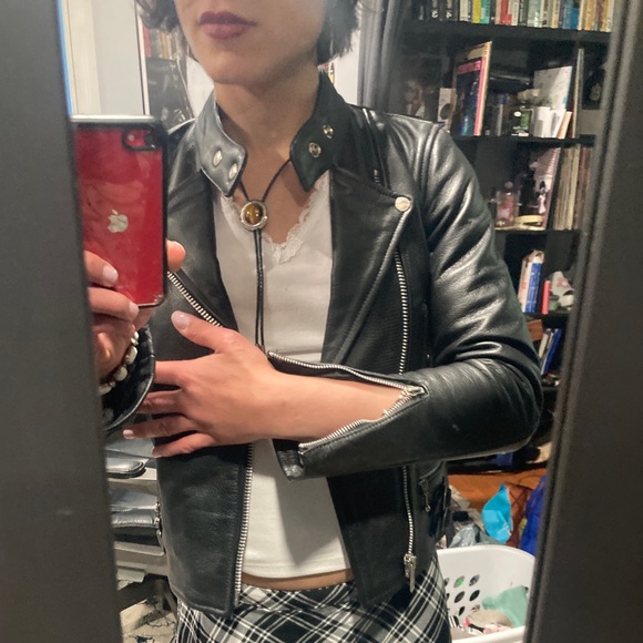 Straight to Hell Lady’s Marauder Full Grain Napa Leather Jacket - Picture 11 of 13